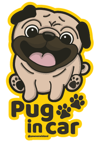 Dog Breed Car Window Sticker - Static Cling (33 Breeds) - Removable & Reusable No-Glue Decal - Pawsome Island