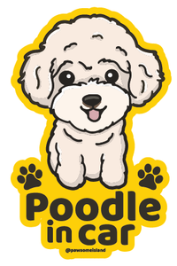 Dog Breed Car Window Sticker - Static Cling (33 Breeds) - Removable & Reusable No-Glue Decal - Pawsome Island