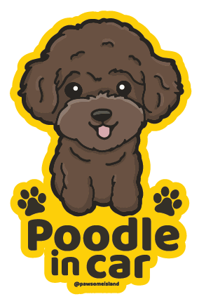 Dog Breed Car Window Sticker - Static Cling (33 Breeds) - Removable & Reusable No-Glue Decal - Pawsome Island