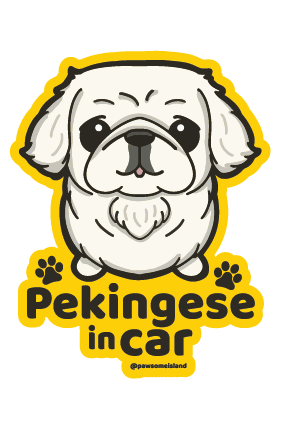 Dog Breed Car Window Sticker - Static Cling (33 Breeds) - Removable & Reusable No-Glue Decal - Pawsome Island