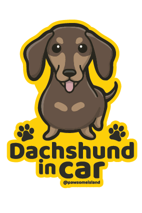 Dog Breed Car Window Sticker - Static Cling (33 Breeds) - Removable & Reusable No-Glue Decal - Pawsome Island