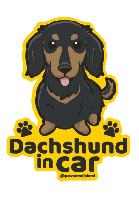Dog Breed Car Window Sticker - Static Cling (33 Breeds) - Removable & Reusable No-Glue Decal - Pawsome Island