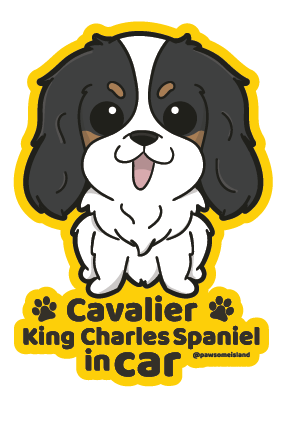 Dog Breed Car Window Sticker - Static Cling (33 Breeds) - Removable & Reusable No-Glue Decal - Pawsome Island