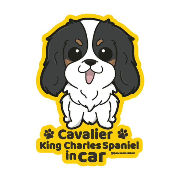 Cavalier カーステッカー (車内用) | 糊残りしない静電吸着 (15cm)