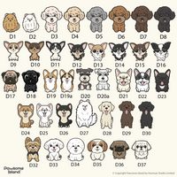 Dog Breed Illustration Chart for Custom Pet Name Tag - Pawsome Island - Pawsome Island