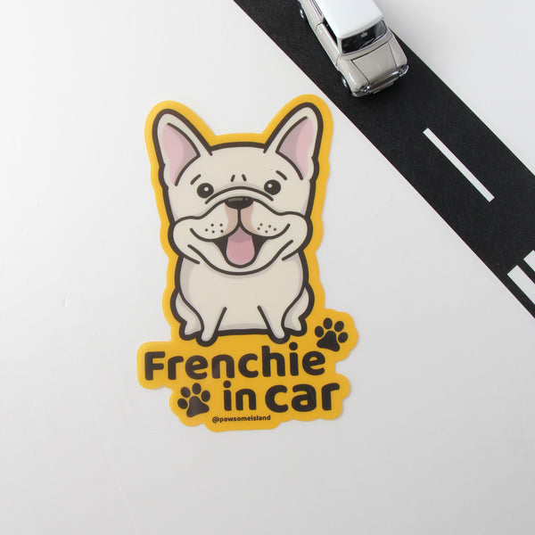 Frenchie Car Sticker - A Must-Have for Dog Lovers!