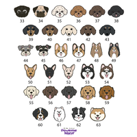 Customized Pet ID Tag - Personalized Acrylic Nametag - Over 50 Dog Breeds - Durable Double-Sided Identity Tag - Pawsome Island
