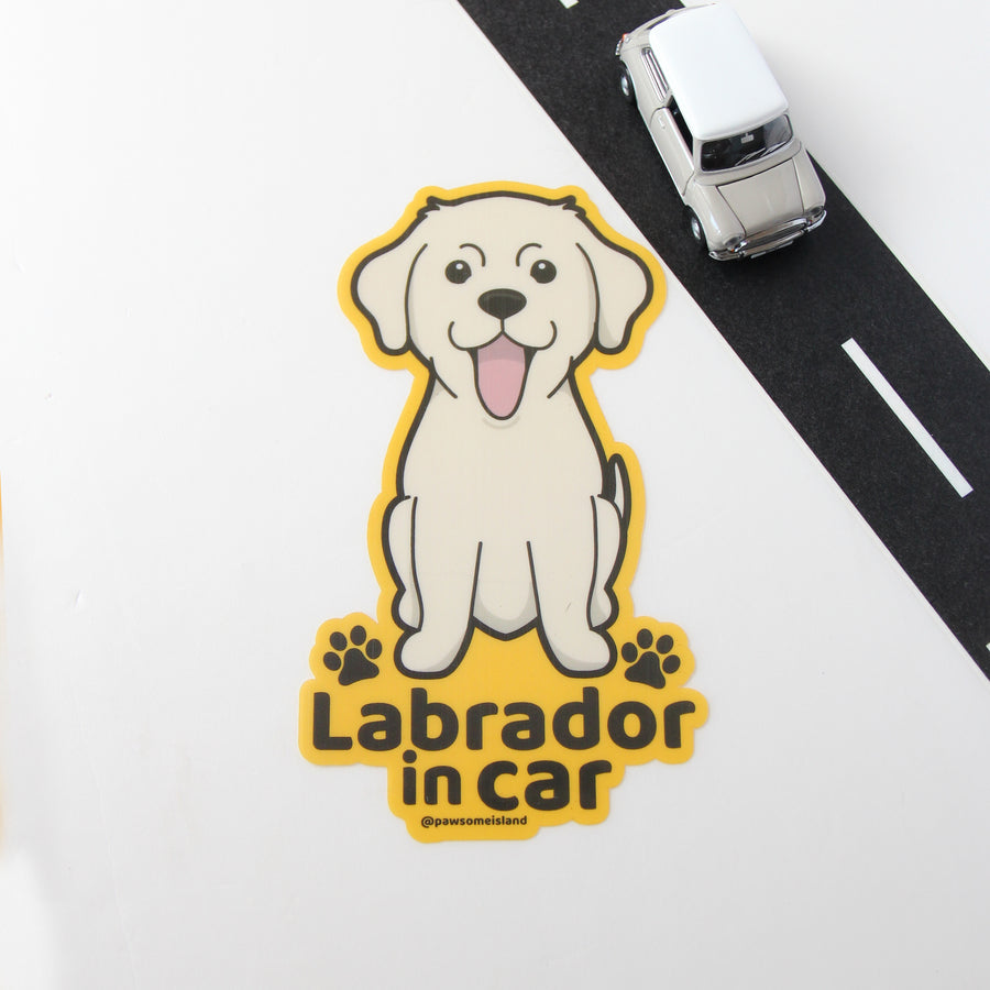 Labrador Car Sticker - A Must-Have for Dog Lovers! - Pawsome Island - Pawsome Island