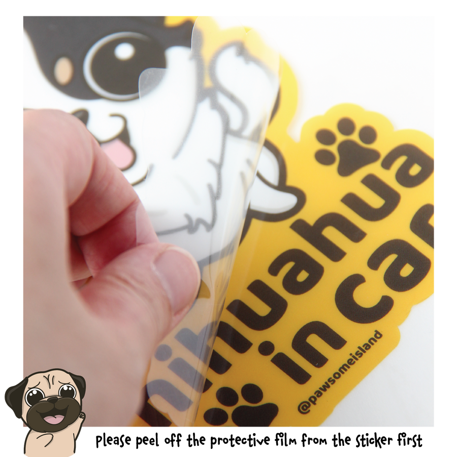 Chihuahua Car Sticker - A Must-Have for Dog Lovers! - Pawsome Island - Pawsome Island