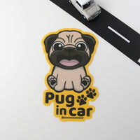 Pug Car Sticker - A Must-Have for Dog Lovers! - Pawsome Island - Pawsome Island