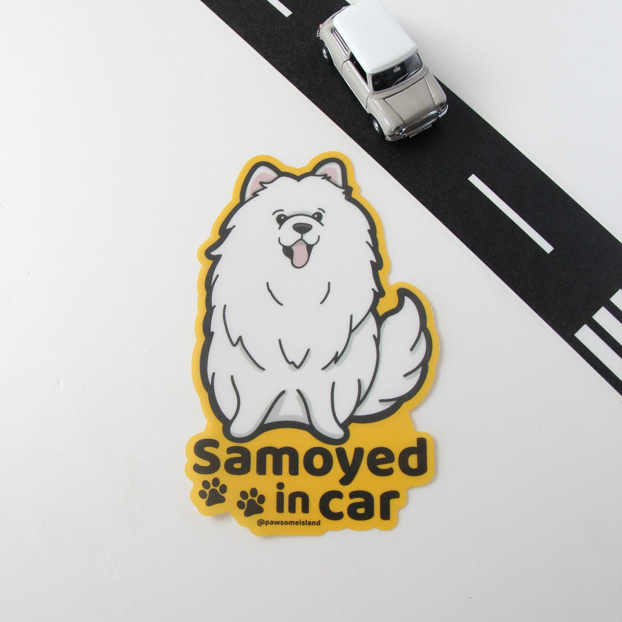Samoyed Car Sticker - A Must-Have for Dog Lovers! - Pawsome Island - Pawsome Island