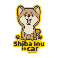 Pawsome 柴犬 車窗靜電貼 (車內專用) | 無痕防水可重覆貼 (15cm) - Pawsome Island