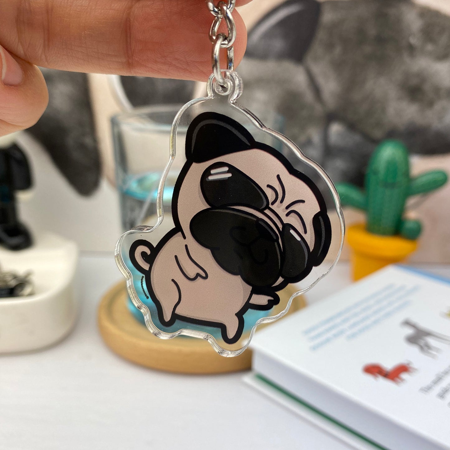 Starling Mike double-sided keychain it's cool