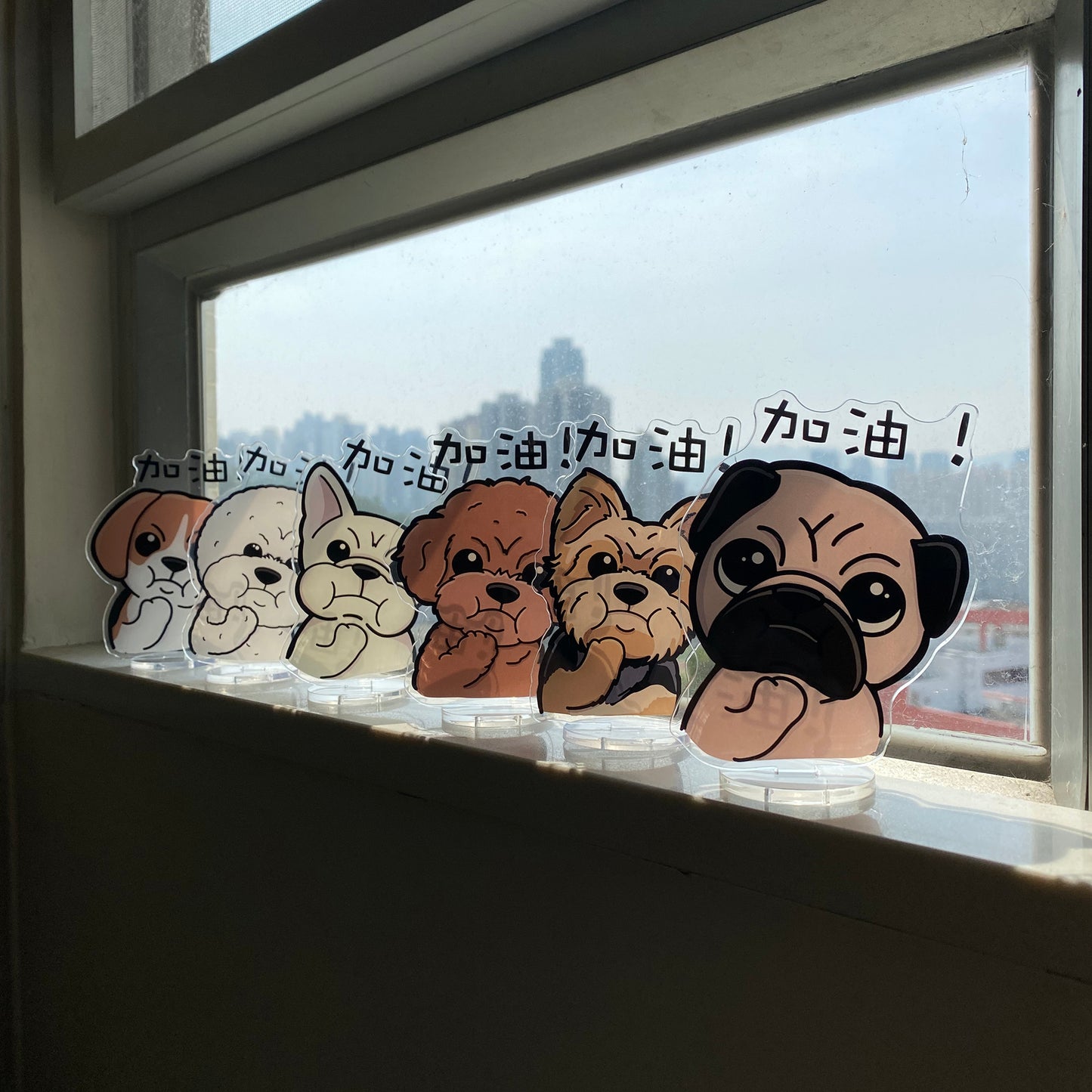 You can do it. Mike the puggy double-sided message stand