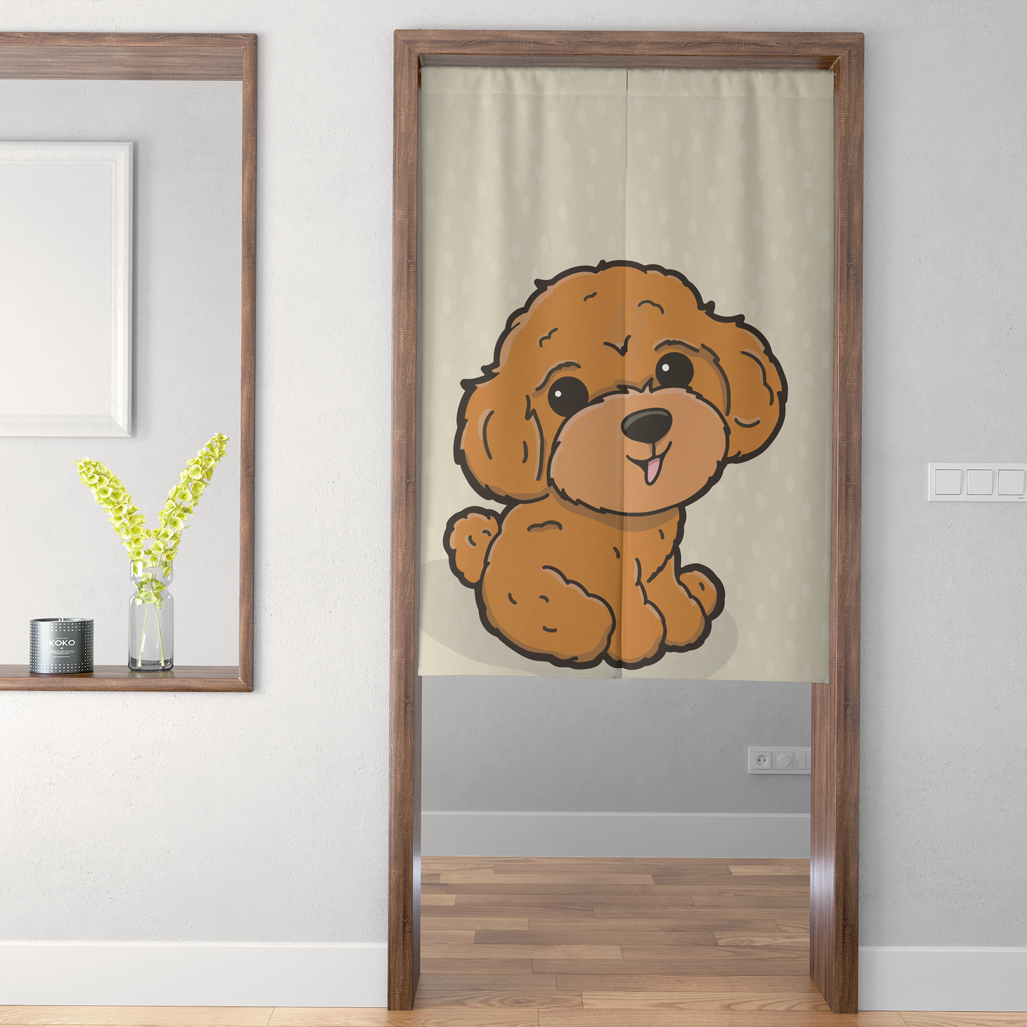 Poodle Poodle Door Curtain/Cheap Cloth/Shading Curtain/Cubicle Supplies